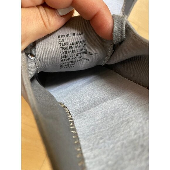 𝅺SUSINA "Brynlee" Gray Slip On Sneaker Mule Casual Women Sz 7.5 *Missing insole - Picture 5 of 5